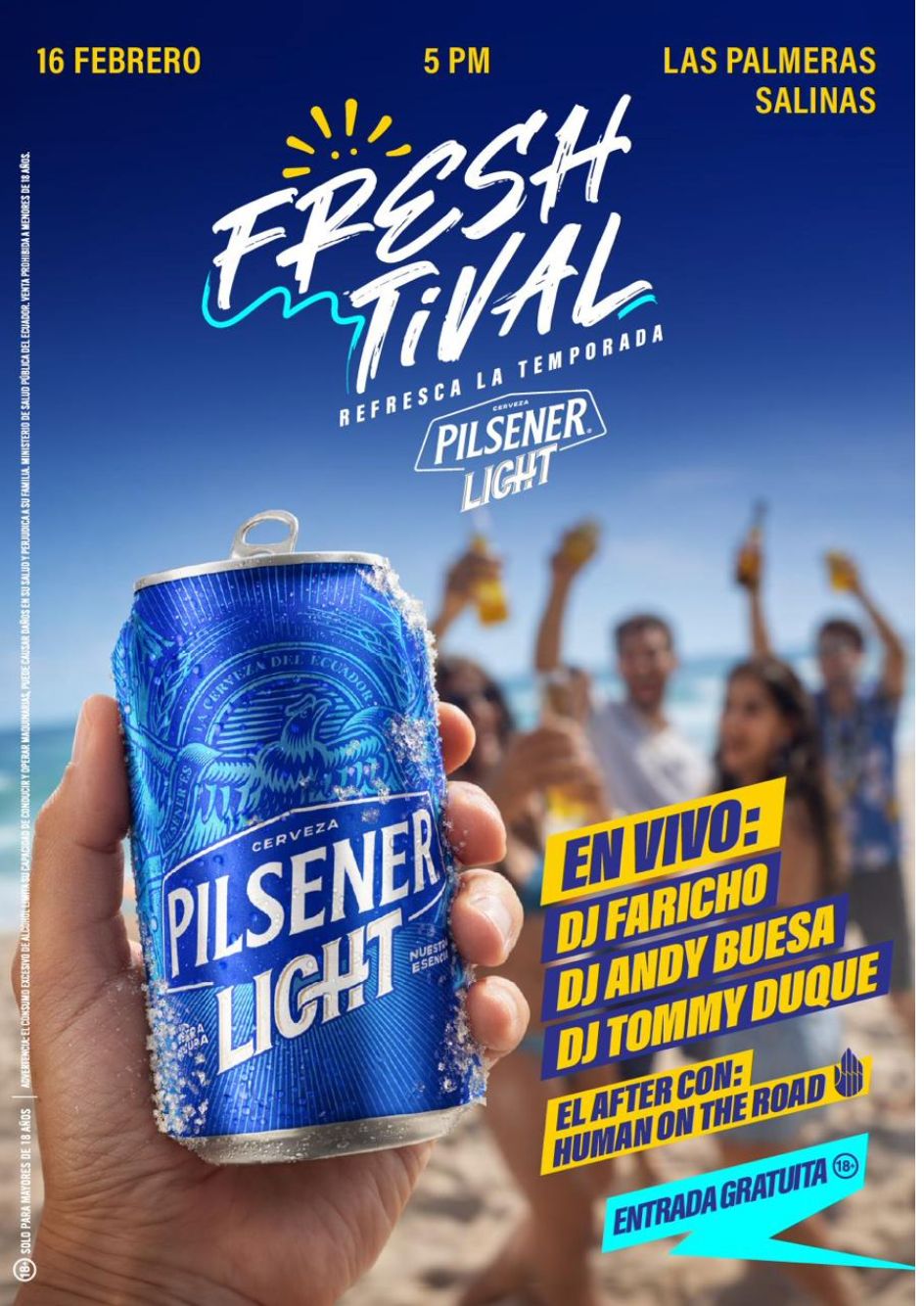 PILSENER LIGHT REFRESCA EL CARNAVAL.