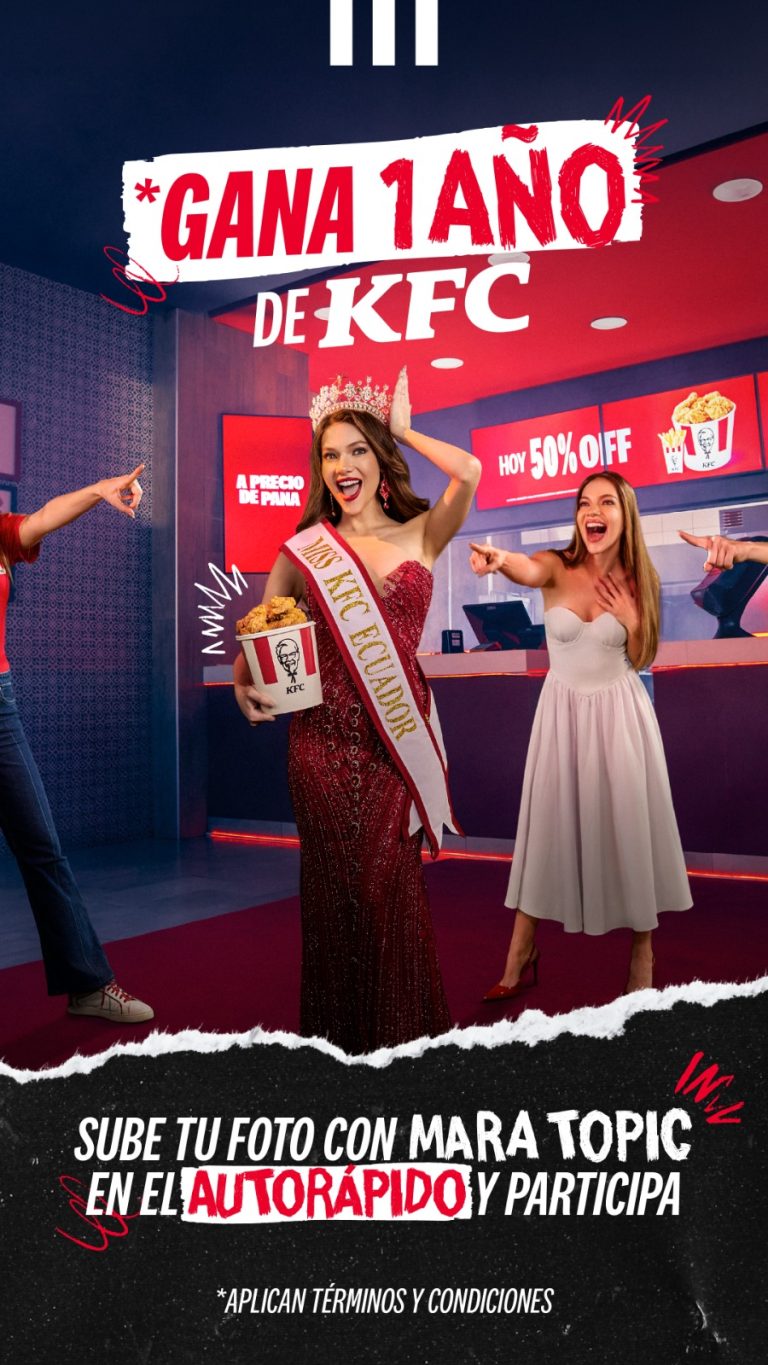 Mara Topic atenderá el Autorápido de KFC en Guayaquil.